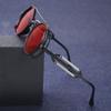 Ретро Классические Стимпанк Солнцезащитные Очки UV400 Круглая Рамка Цветные Линзы Очки Готические Мужские Женские Солнцезащитные Очки Стимпанк