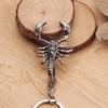 Хип-хоп антикварный брелок в виде скорпиона, подвеска в виде животного, панк-брелки для мужчин, держатель для ключей от машины, ювелирные изделия, подарок
