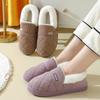 Fashion Litfun Women's Warm Fuzzy Slippers Soft Cozy Plush Lined Couple Non-slip Bedroom Flat Slide Winter Fur Fluffy House Cotton Shoes