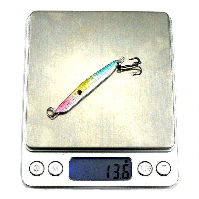 1pc HENGJIA Metal Lead Lure with 6# Hook Jig Bait for Bass Pike Trout