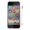 Kids Toy Smartphone With Music Player Colorful LED Lighting 8 Modes Fake Cell Phone Touchscreen