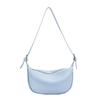 Spring new trendy fashion portable shoulder bag solid color fashionable large capacity messenger saddle bag