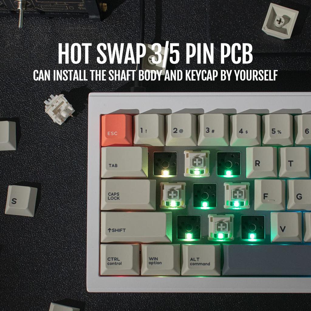 V65 V2 Беспроводная механическая клавиатура с креплением на прокладке, алюминиевый корпус с ЧПУ, программируемая VIA, с регулятором громкости, игровая клавиатура для клавиатуры с возможностью горячей замены, 65% корпус, Win/Mac