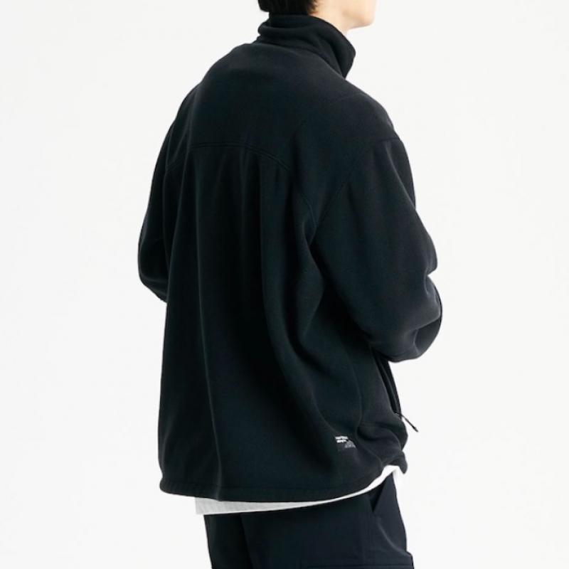 New Balance Полуклуб Uni короткий шерстяной флисовый комбинезон из нержавеющей стали на молнии Nbmdd42913 19