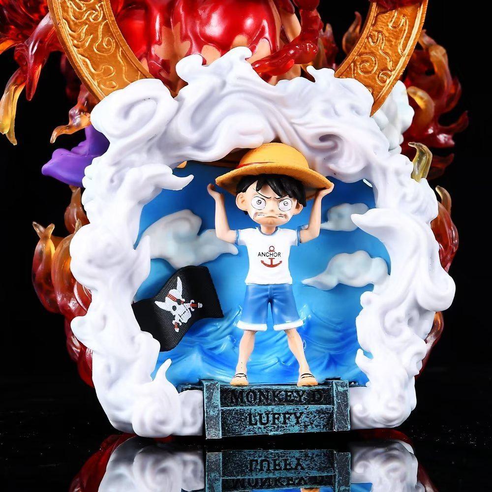 Аниме Луффи One Piece Фигурки Обезьяна D. Соломенная шляпа Луффи, групповое пробуждение, экшн-фигурка, статуя из ПВХ, коллекция, модель игрушки, подарок