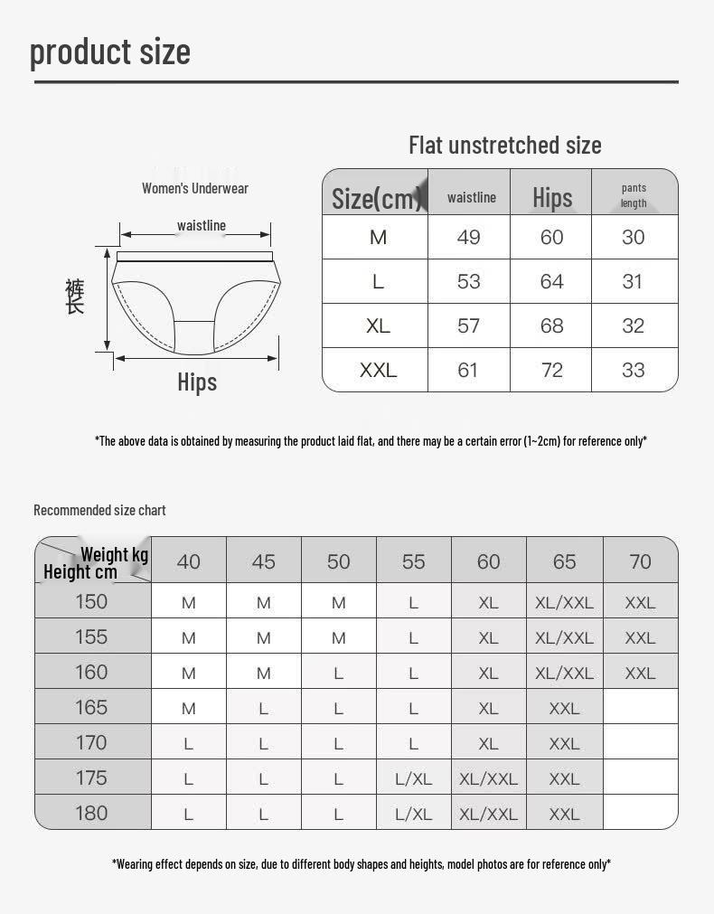FENTENG Women's 7A Antibacterial Mid-High Waist Underwear 3-Pack