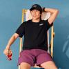 Skechers Вязаный пуловер с круглым вырезом, свободная футболка с коротким рукавом, унисекс, топ L226U021-0018