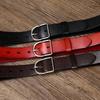 Belt Women's Genuine Cattlehide Leather Surface Simple Fashion Retro All-Match Trendy Pin Buckle Belt Women's