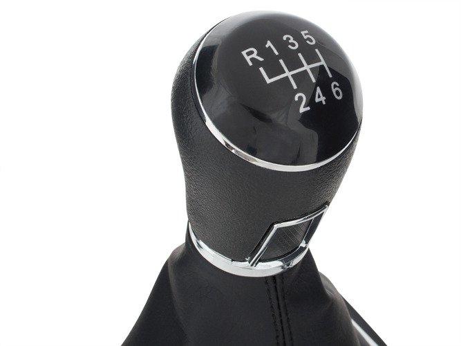 VW Golf VI 08-13 BLACK gear shift knob + 6-gear gaiter