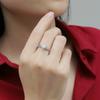 Bague Ringen Женское вращающееся кольцо из камня Моссан S925 1 карат, регулируемые серебряные украшения с возможностью открывания