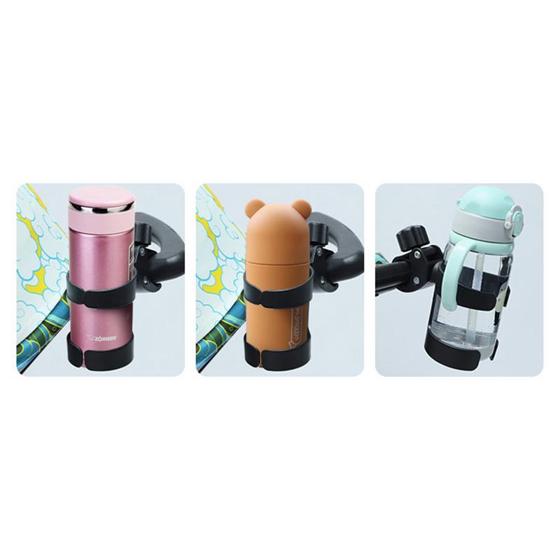 Universal Stroller Cup Holder for Baby Stroller and Bike Adjustable Water Bottle Secure Holder