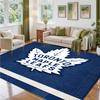 Toronto Maple Leafs Design Crystal Velvet Rug Soft Decorative Mat for Bedroom Entrance