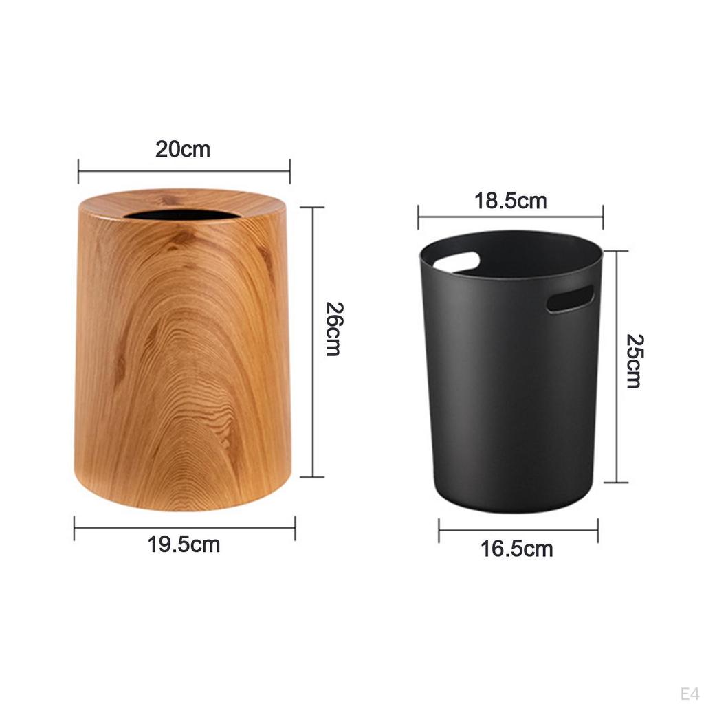 Elegant Wood Grain Waste Bin for Home And Office