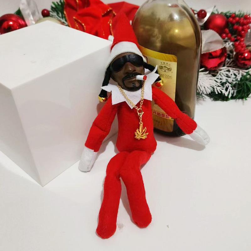 1/2pcs Snoop On A Stoop Christmas Elf Doll 2025 Christmas Decorations Festive Atmosphere Doll Ornament New Year Xmas Gift
