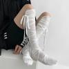 Punk Style Women Calf Tie Leg Cover Socks Ballet Strappy Thin Stocking Lolita Gothic Cosplay Sock