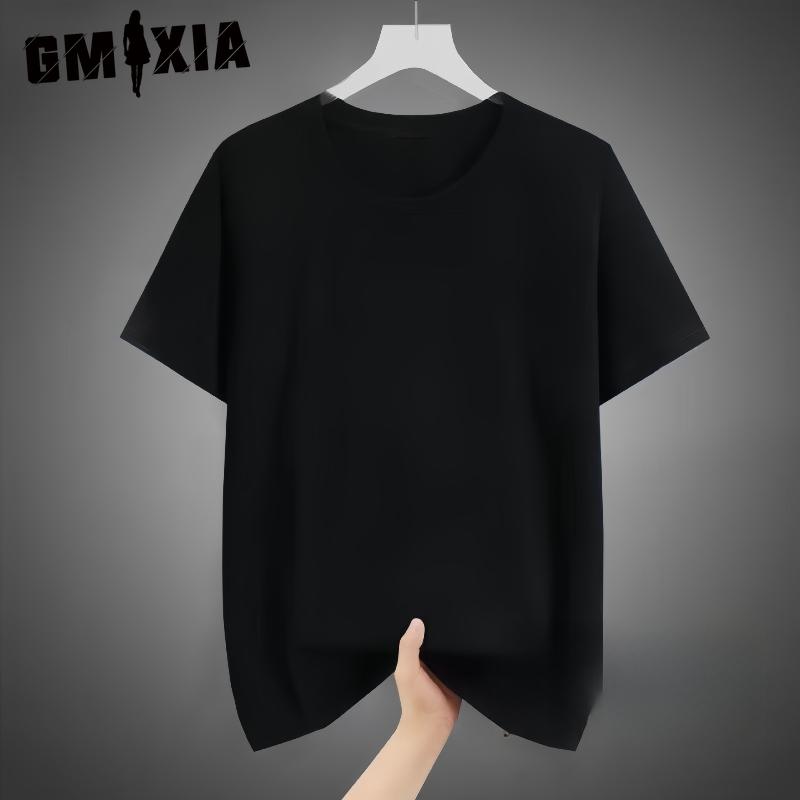 GMXIA Хлопковая футболка с коротким рукавом, мужская модная свободная рубашка с половиной рукава, сострадательная рубашка с принтом