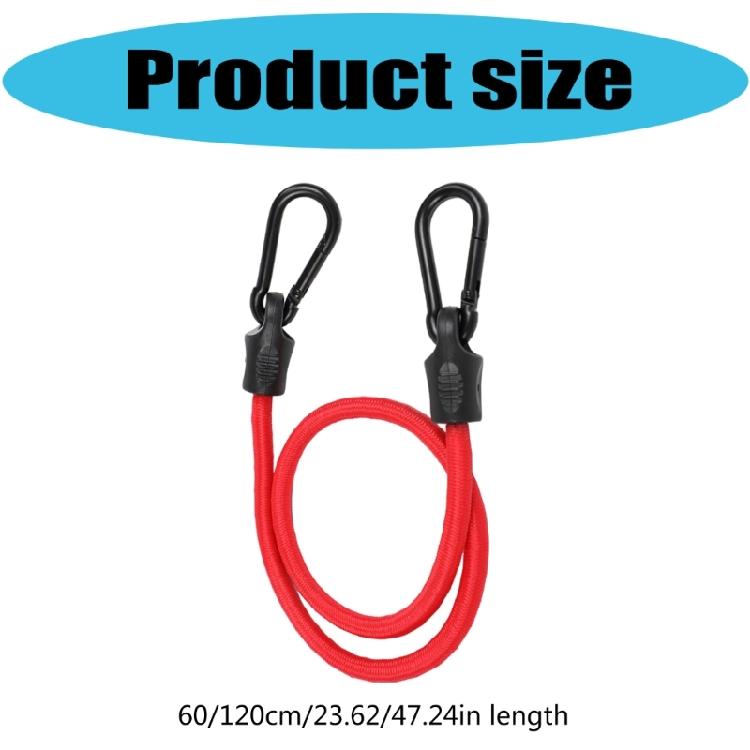 Bungee Cord Bungee Rope Elastics Rope Cord Multipurpose Bungee Strap with Carabiner Hook for Bicycles Luggage Packing