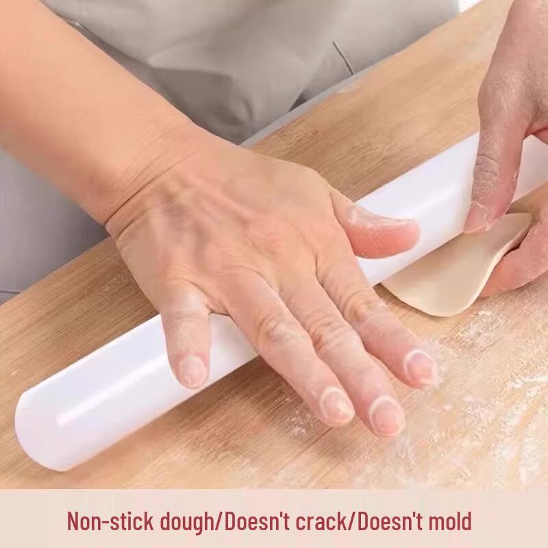 Утолщенная пищевая антипригарная скалка из ПП