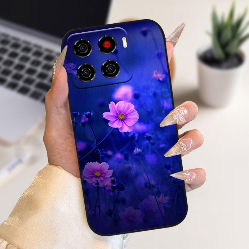 Чехол для ZTE Blade A56 Цветы Волк Мягкий Силиконовый Чехол для Телефона Для ZTE Blade A 56 TPU Ударопрочный Чехол BladeA56 4G Z2473 Fundas