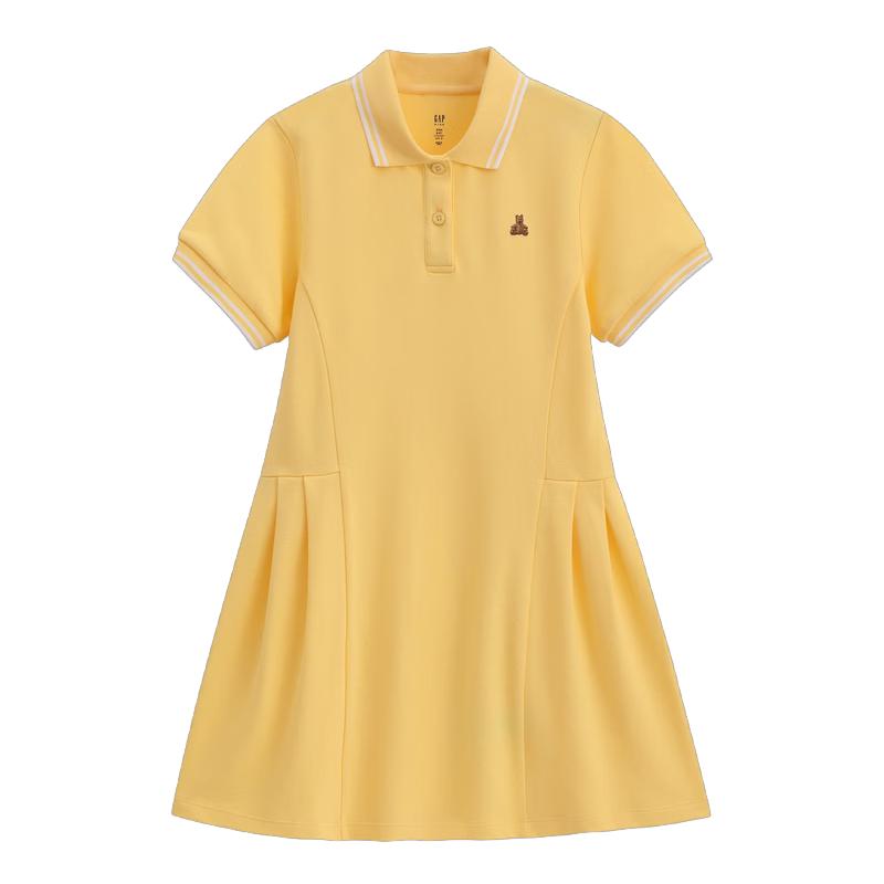 GAP Girls' Teddy Bear Embroidered Polo Dress