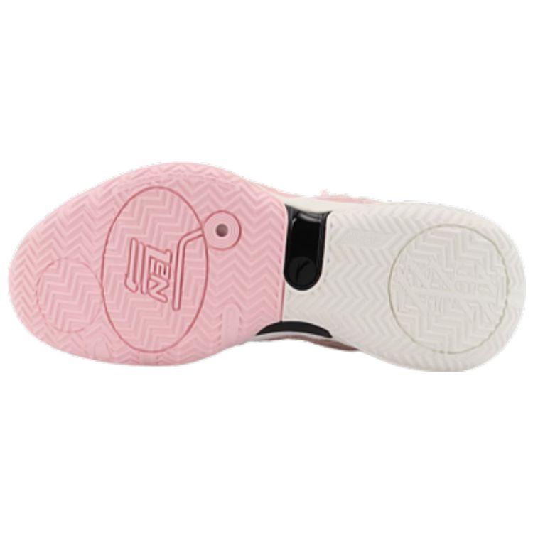 Anta Light Crazy 3 Fabric Synthetic Leather Shock Absorption Non-Slip Wear-Resistant Low-Top Basketball Shoes Women Sneaker Pink White 122221608-3