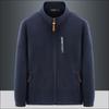 Men's Outdoor Sports Stand Up Collar Top Windproof Warm Cardigan Long Sleeved Men's Coat
