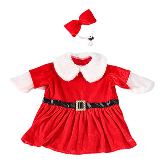 Рождественский наряд для гуся Костюм гуся Санта-Клауса Одежда для рождественского гуся для 23" цементных или пластиковых гусей Декор для лужайки и сада