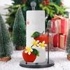 Yousheng Рождественский держатель для рулонов бумаги Санта-Снеговик Красные фрукты Праздничное украшение для рабочего стола Кухонный органайзер для впитывающих масло бумажных полотенец Стеллаж для хранения