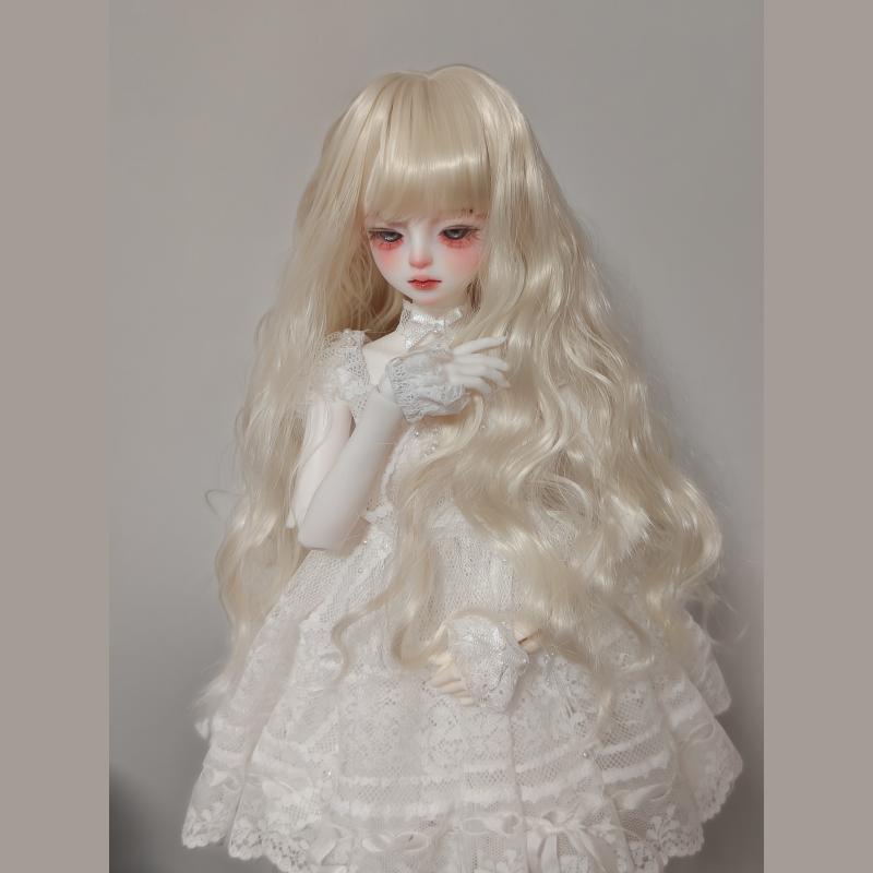 Парик для кук 1/3 1/4 1/6 для кукол BJD 60/45/30 см, длинные кудрявые волосы с челкой, игрушки для девочек, игра в переодевание, кукольные аксессуары для дома, кукла в комплект не входит