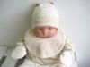 Organic Cotton Baby Mittens Made in Japan Bonded Knit