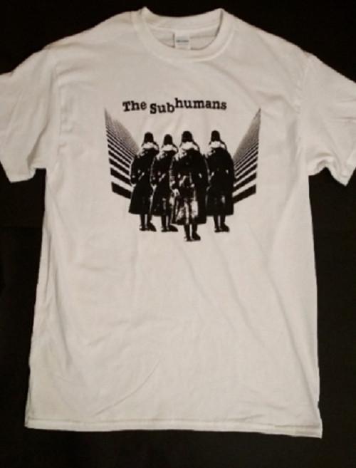 The Subhumans Hardcore Punk Band White with Hand Pulled Silkscreen Print