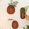 Space Saving Wall Mounted Vase Minimalist Oval Tube Wall Vase Wall Hydroponic Vase  DIY Plant