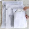 White Durable Large Washing Laundry Bag Mesh Organizer Net Dirty Bra Socks Underwear Shoe Storag Wash Machine Cover Clothes
