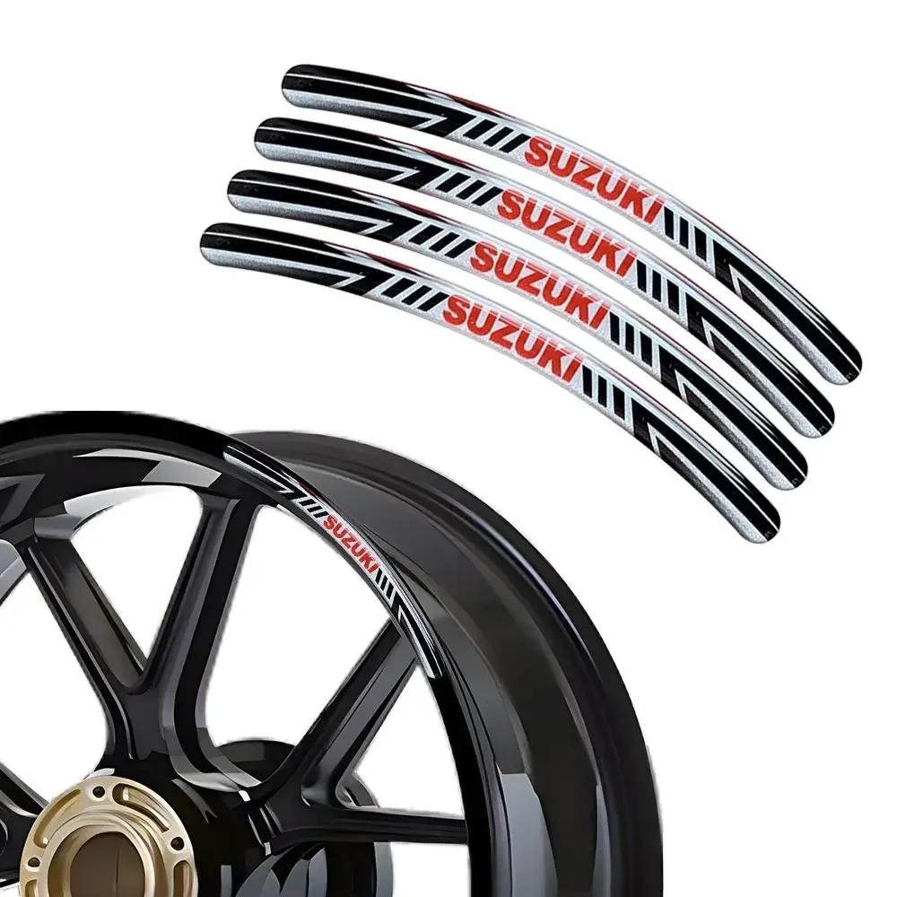GMRT3 Car Wheel Stickers 13-19 Inch Universal for Suzuki Motorcycle Tire Modification Waterproof Drip Glue Decorative Stickers