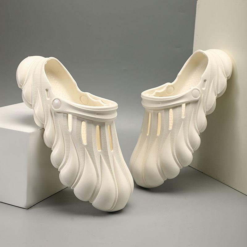 Fashion Kidmi Trendy Men's Slippers Summer Men Shoes Men's Flat Sandals EVA Waterproof Beach Cloud Slippers Casual House Bathroom Slides