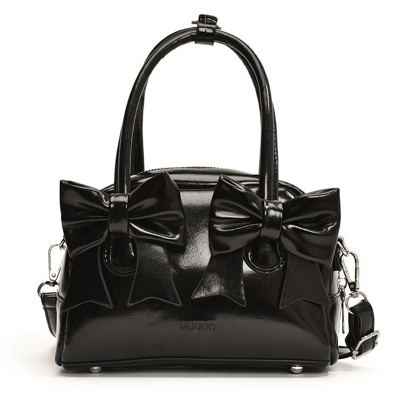 Foreign Spice Girl Ballet Bow Handbag Women's 2025 New Fashion PU Crossbody Shoulder Bag