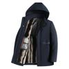 New Winter Style Marten Velvet Parka Daddy Wear Middle-aged Business Men's Jacket Plus Lint Cotton Jacket