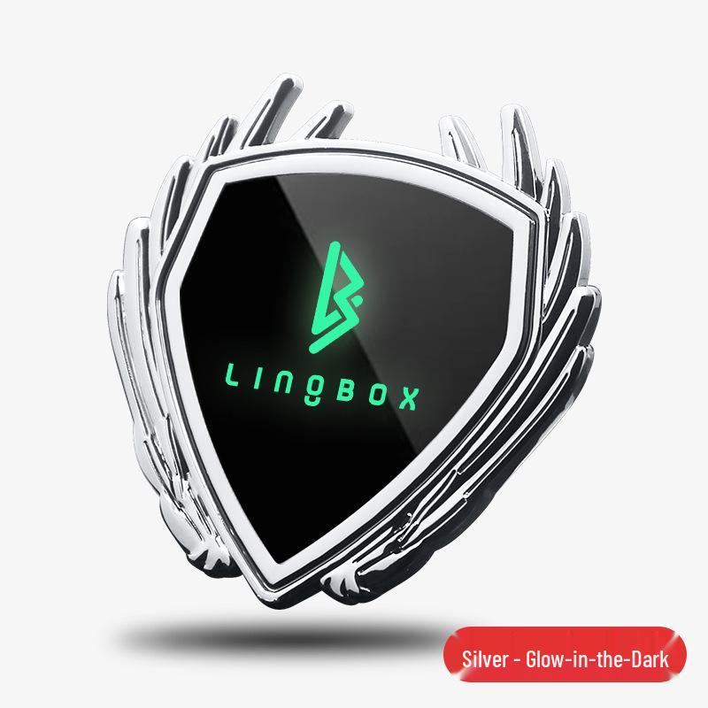 Металлическая наклейка-значок Lingbao для автомобиля, для украшения кузова, окна и багажника