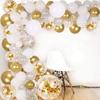 Balloon Arch - Party Decoration - 102PCS - White, Silver, Gold - Balloons for Christmas, Wedding, Birthday