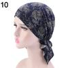 Casual Beanies Headwrap Floral Print Turban Women National Wind Chemotherapy Hat Cotton Hat Bandana