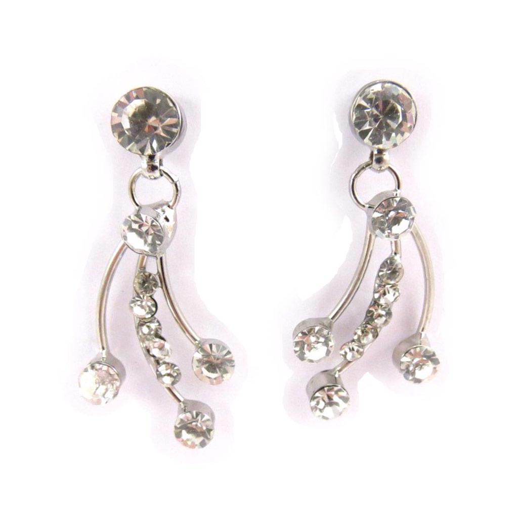 Les Trésors De Lily [J6667] — Белые дизайнерские серьги Paradis Floral