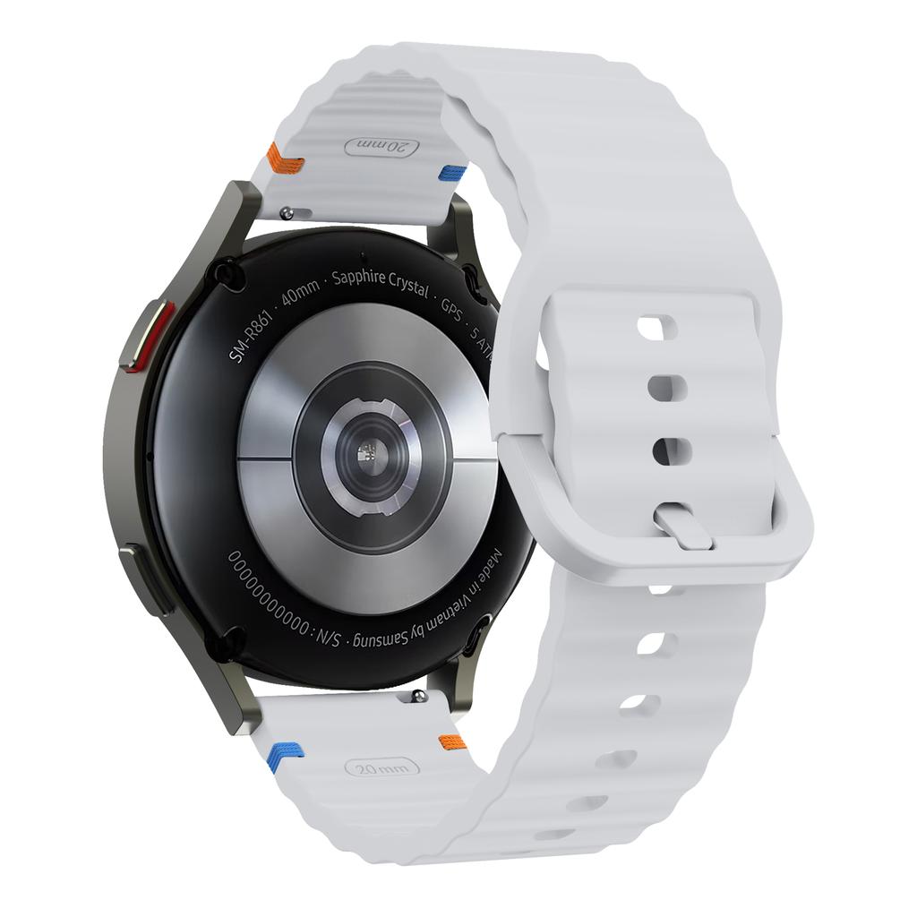 Браслет для Samsung Galaxy Watch 7 FE 6 5 Мягкий легкий водонепроницаемый классический ремешок для Galaxy Watch Classic/Gear/Active