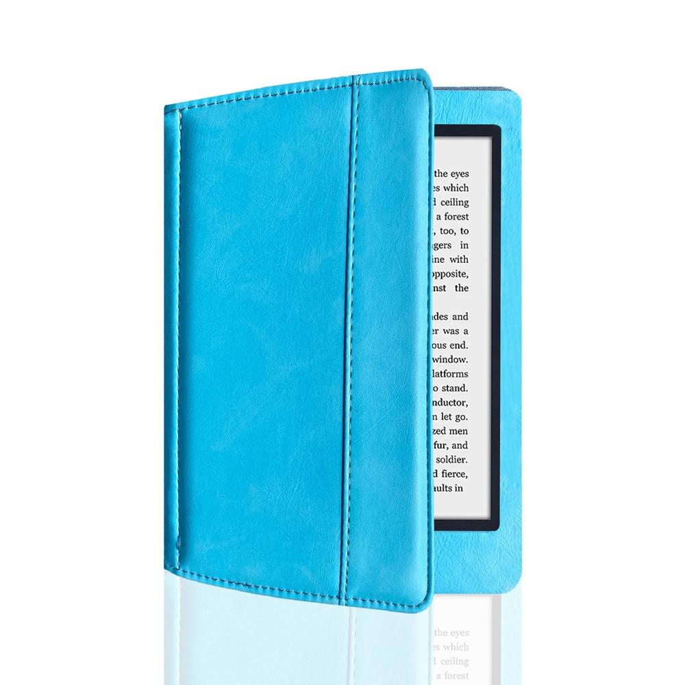 6 Inch E-Reader Case Leather Shell Premium Folio Cover for Kobo Glo