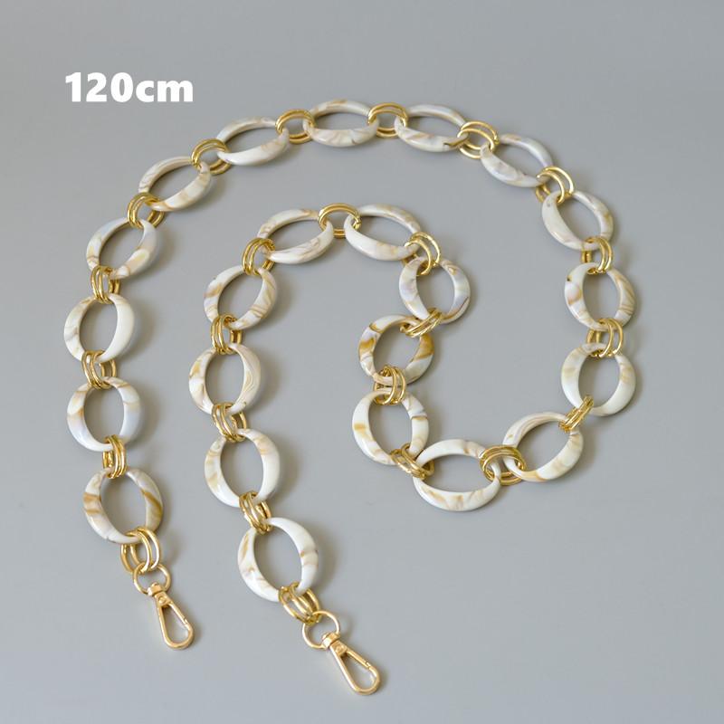 Новая модная женская сумка, аксессуары, цепочки, съемная замена, белый, красный ремешок для сумки, женский золотой чехол на плечо из смолы, цепочка для телефона