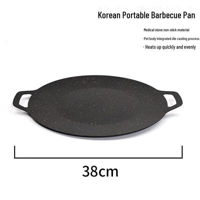 Корейская BBQ-сковорода Suiyuan Maifan Stone 38 см