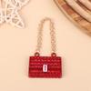 Fashionable Dollhouse Metal Chain Bag Pack Doll Bag Miniature Shopping Handbag For Clothes Accessories
