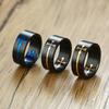 Рекомендую простое кольцо из нержавеющей стали для мужчин, ювелирные изделия, синие кольца оптом, розовое золото, крест на палец, мужское кольцо оптом