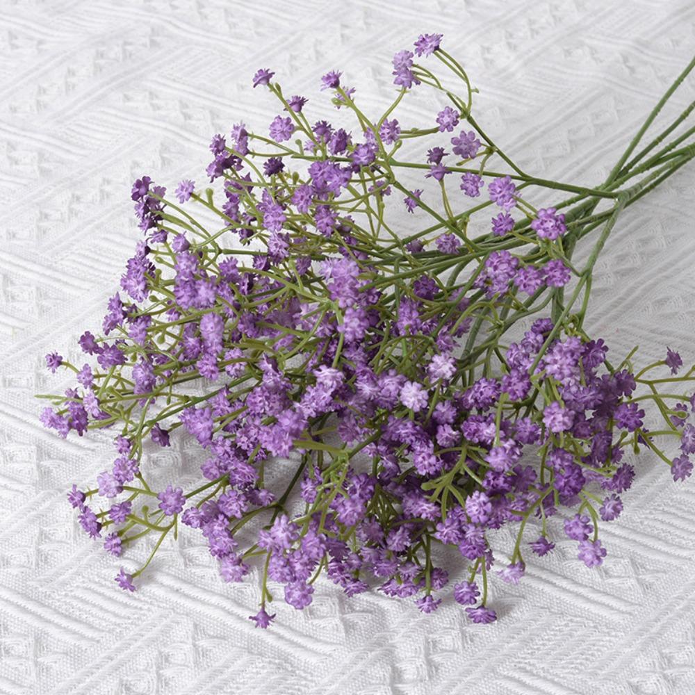 Soft Rubber Gypsophila Flowers 52cm Length Simulated Flower  Wedding Party Decoration