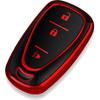 Tukellen for Chevrolet Key Fob Cover Special Soft TPU Key Case Key Shell Compatible with 2016-2024 Chevy Blazer Bolt EV Camaro Cruze Equinox Malibu