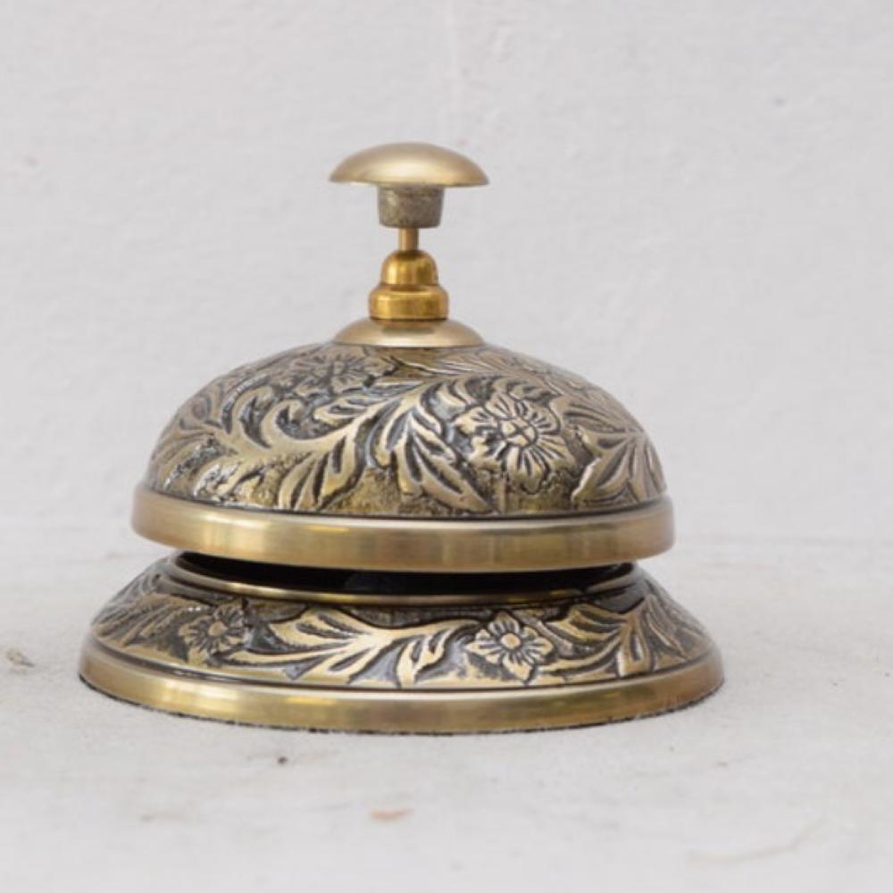 Bell Reception Brass Elegant Hotel Bell Table Bell Style Art Deco Gift Idea Hotel